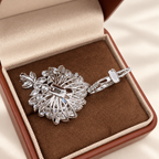 Fancy Intense Pink Radiant Cut Lab-Grown Diamond Detachable Ring & Pendant Convertible Luxurious High-Jewelry Cocktail Ring
