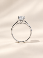 Classic Round Four-Prong Solitaire Lab-Grown Diamond Ring – Custom Lab-Grown Diamond