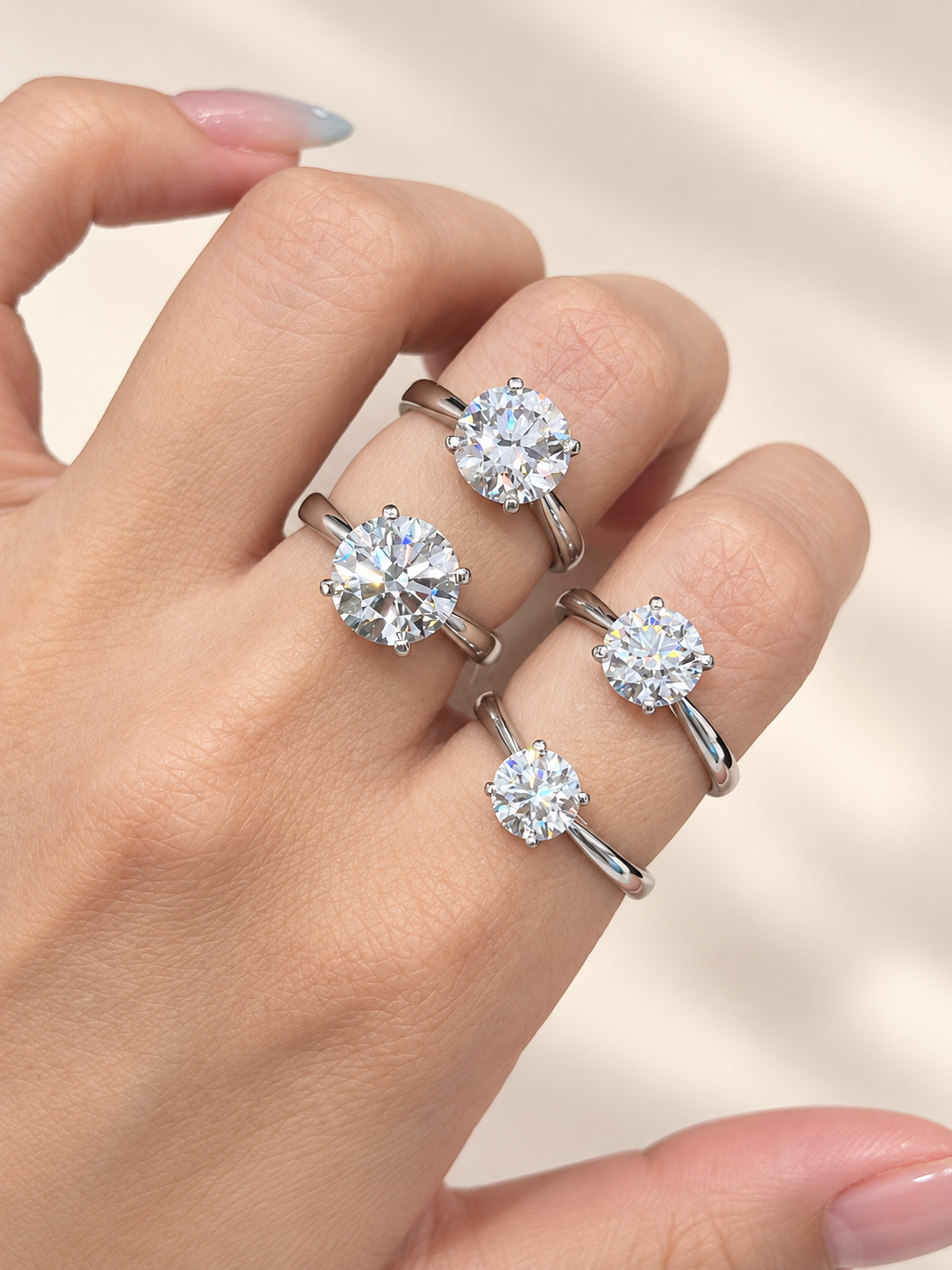 Classic Round Four-Prong Solitaire Lab-Grown Diamond Ring – Custom Lab-Grown Diamond