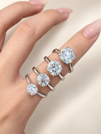 Classic Round Four-Prong Solitaire Lab-Grown Diamond Ring – Custom Lab-Grown Diamond