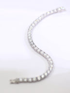 Classic Round Brilliant Lab-Grown Diamond Solitaire Tennis Bracelet