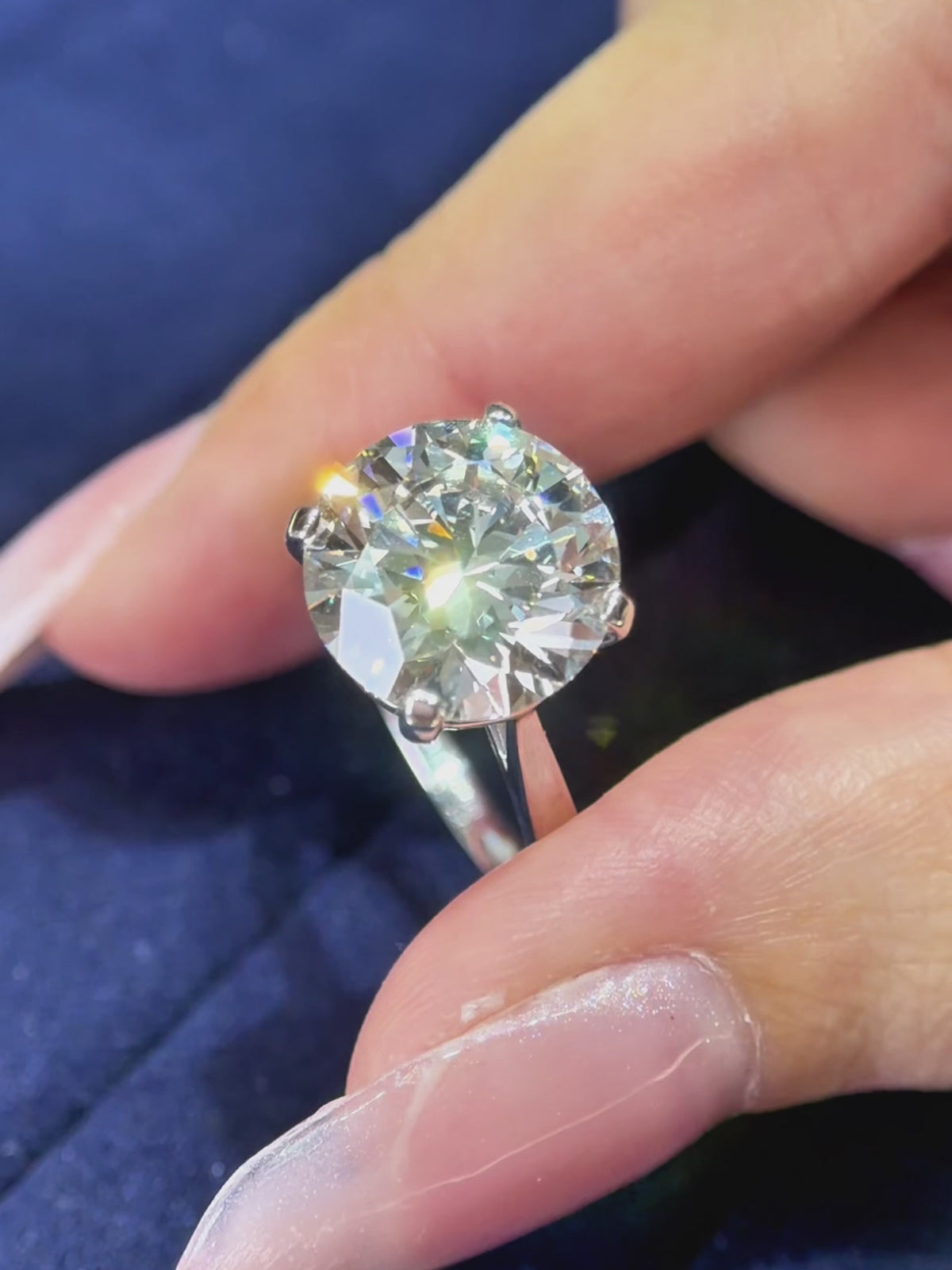 Classic Round Four-Prong Solitaire Lab-Grown Diamond Ring – Custom Lab-Grown Diamond